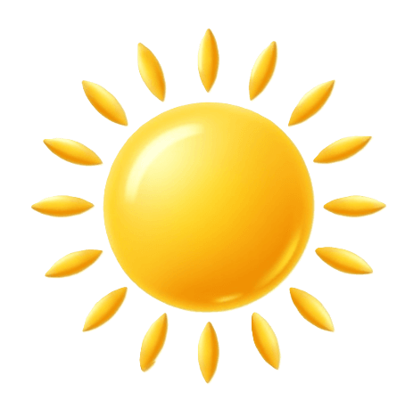 Cartoon picture of the sun